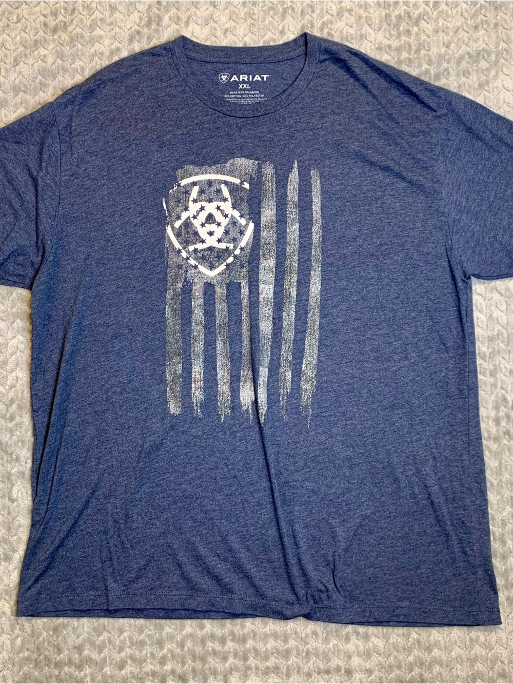 Ariat Heather Navy Short-Sleeve Graphic Tee